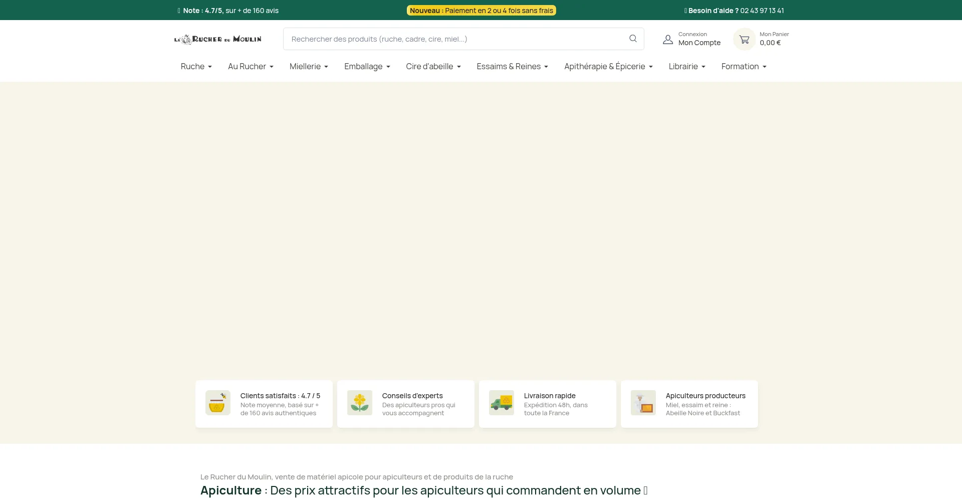 Website screenshot of Rucherdumoulin.com