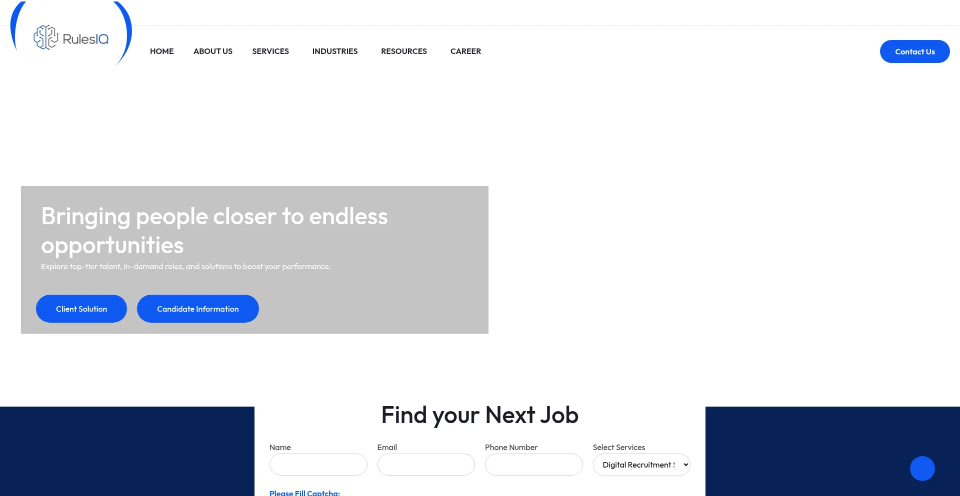 Website screenshot of Rulesiq.com