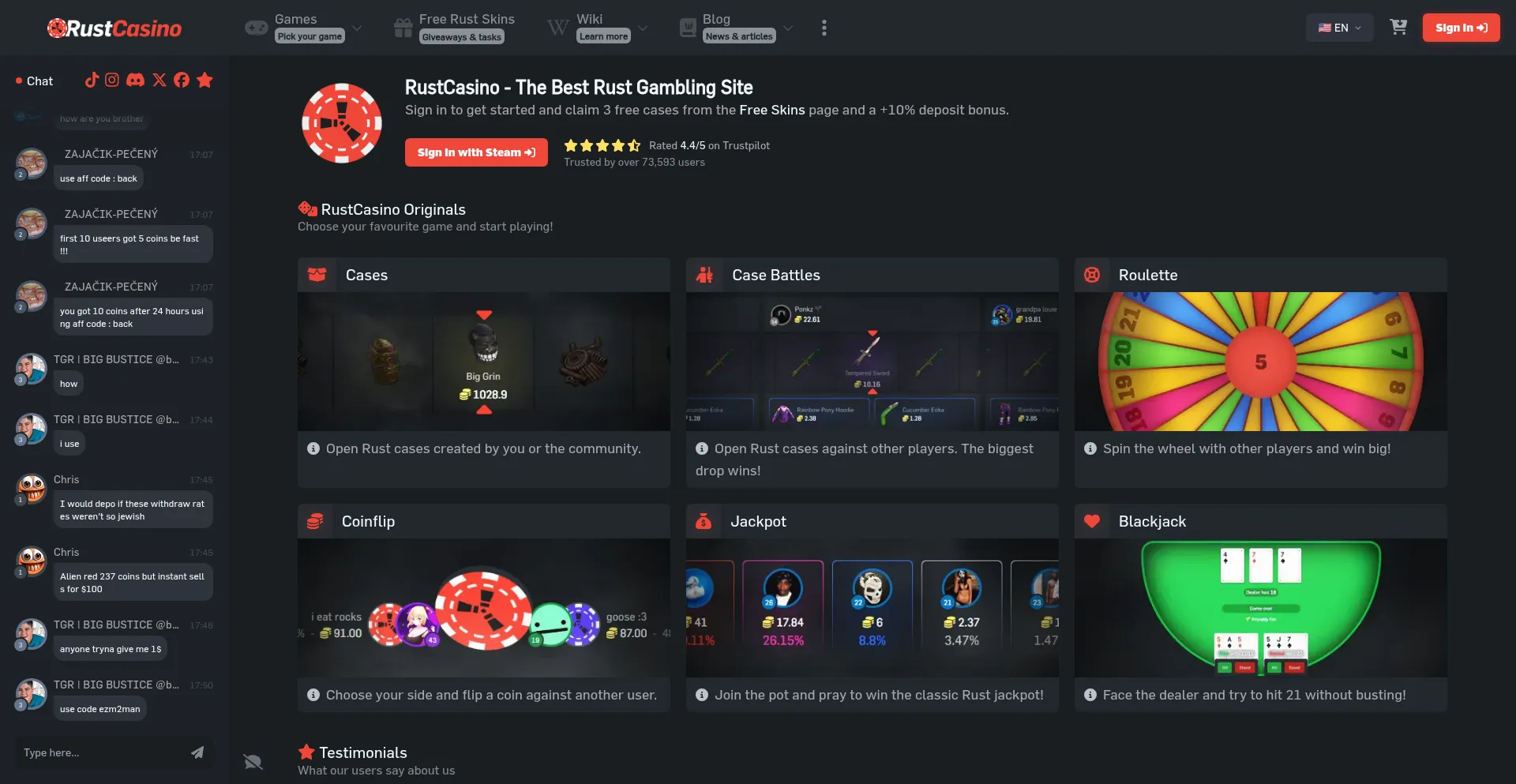 Rustcasino.com é Seguro e Confiável?