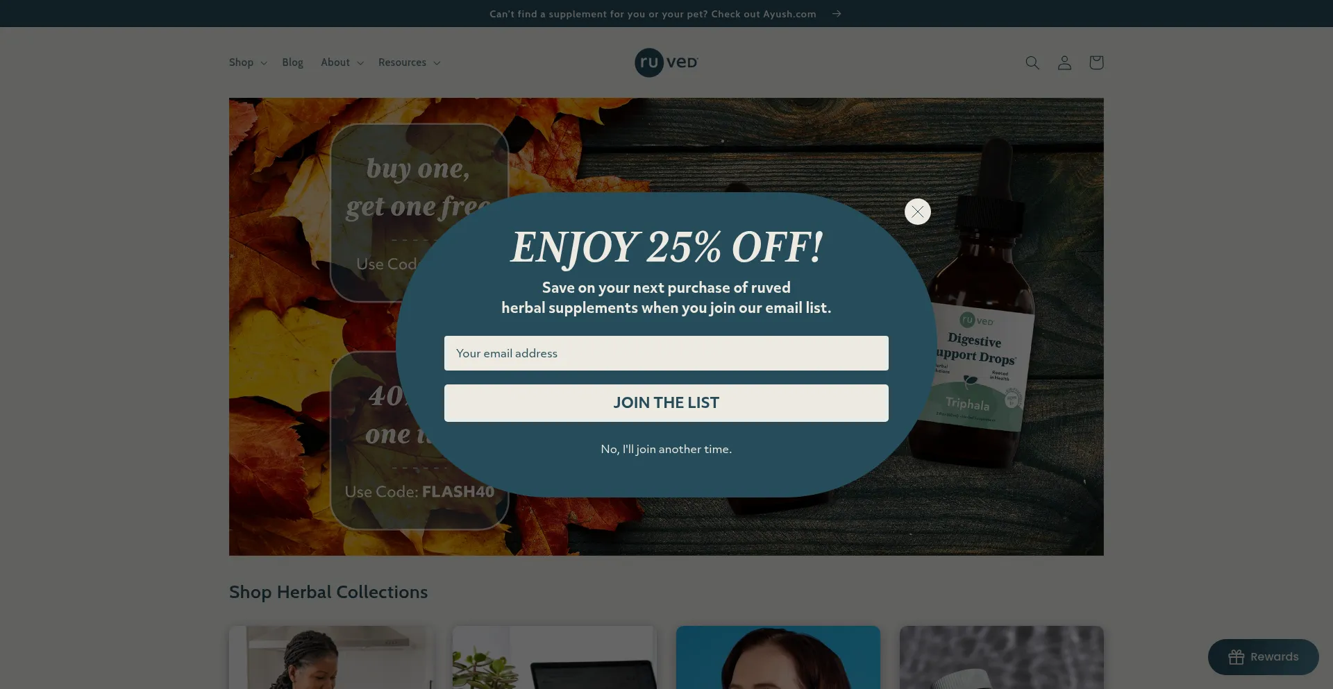 Website screenshot of Ruved.com