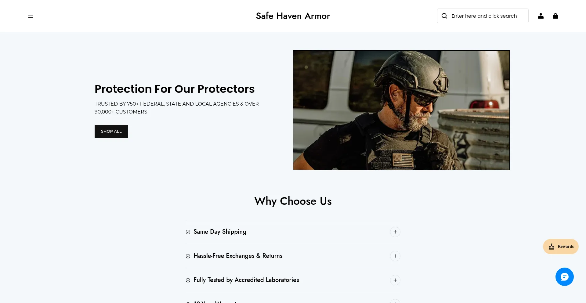 Safehavenarmor.com é Seguro e Confiável?