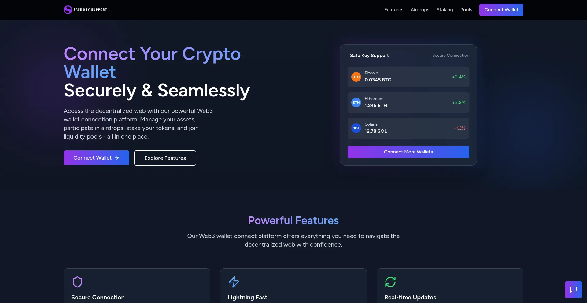 Website screenshot of Safekeysupport.com