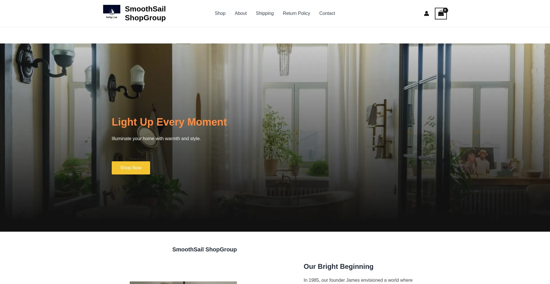 Website screenshot of Sailgroup.shop