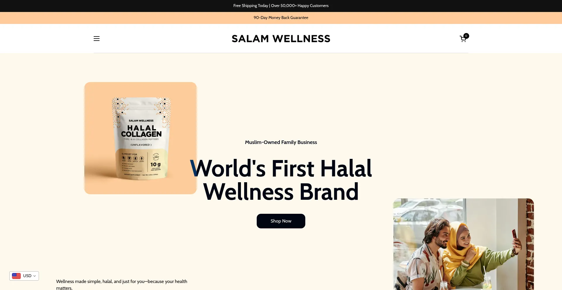 Website screenshot of Salamwellness.com