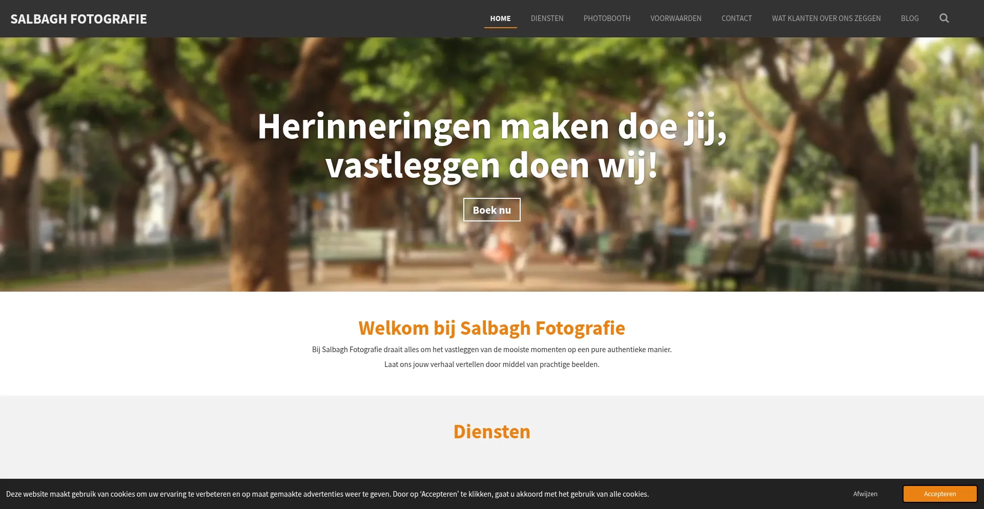 Salbaghfotografie.nl Screenshot