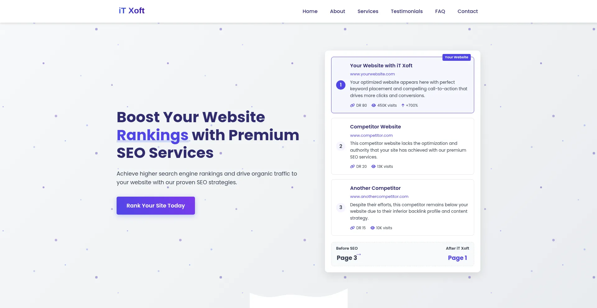 Website screenshot of Sales.itxoft.com