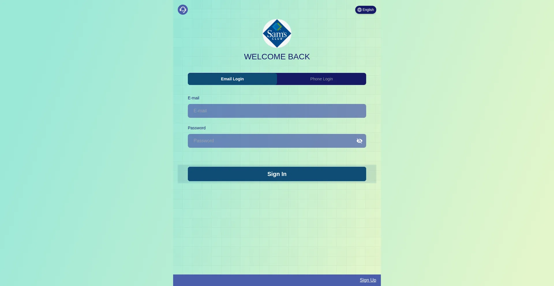 Website screenshot of Sams-vip.org