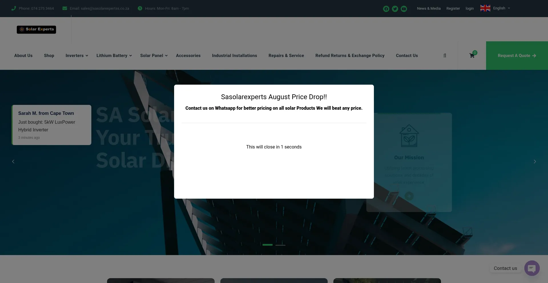 Sasolarexperts.co.za é Seguro e Confiável?