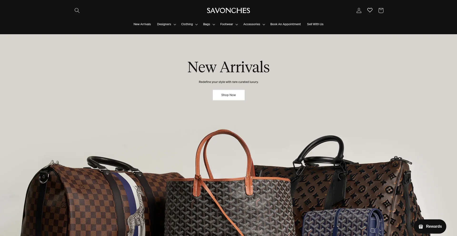 Website screenshot of Savonches.com