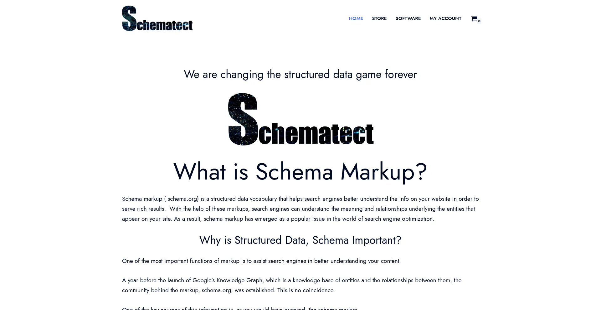 Website screenshot of Schematect.com