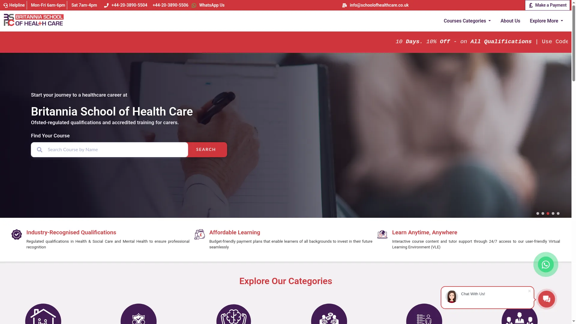 Schoolofhealthcare.co.uk