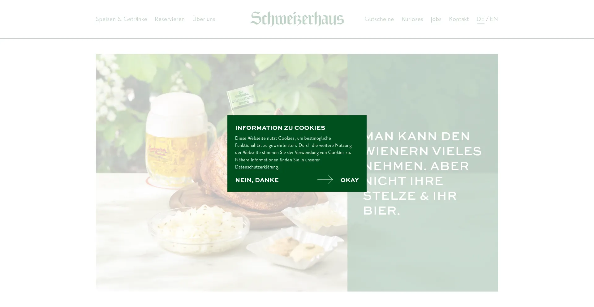 Schweizerhaus.at Screenshot