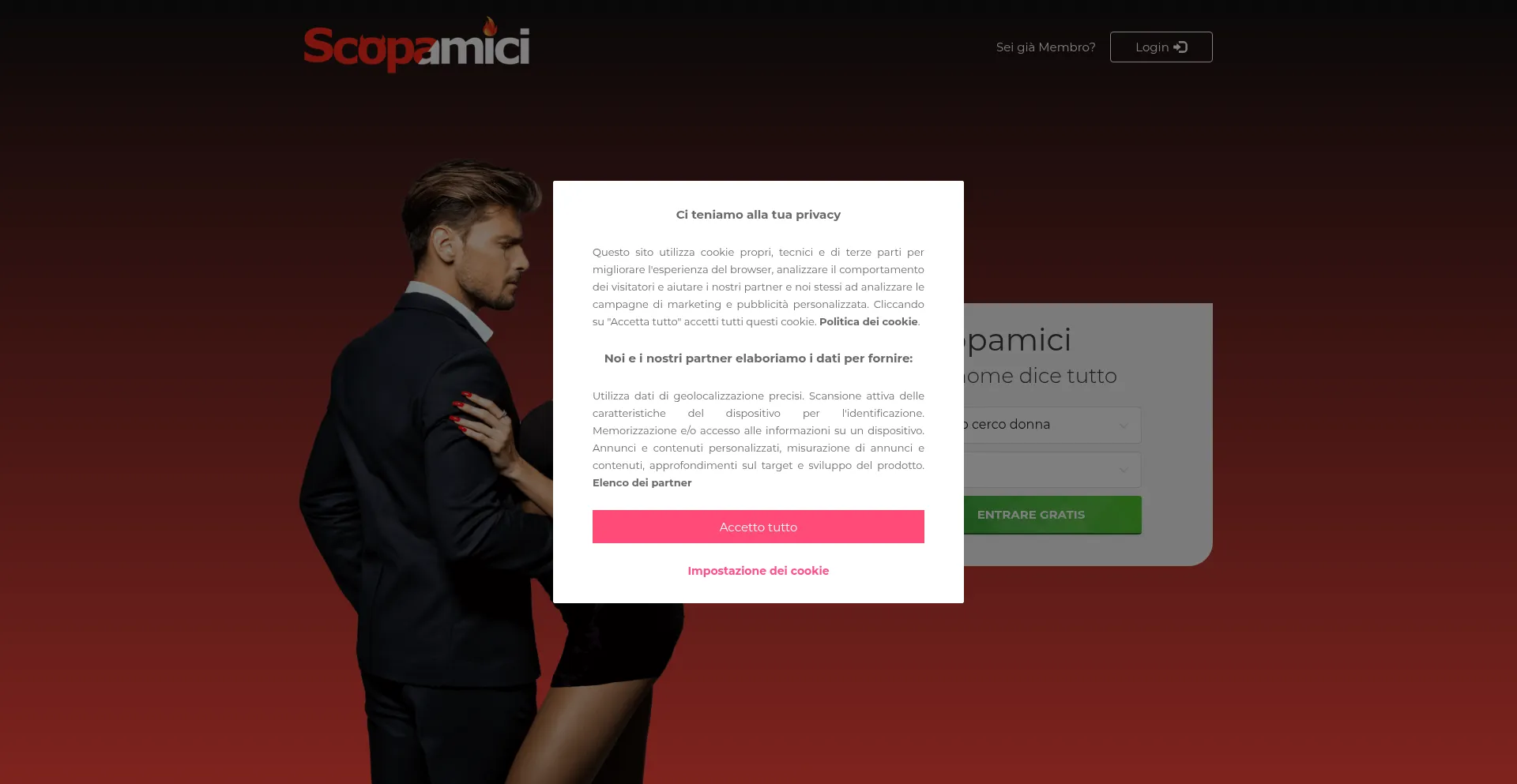 Scopamici.com Screenshot