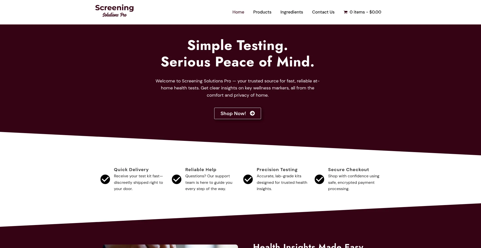 Screeningsolutionspro.com é Seguro e Confiável?