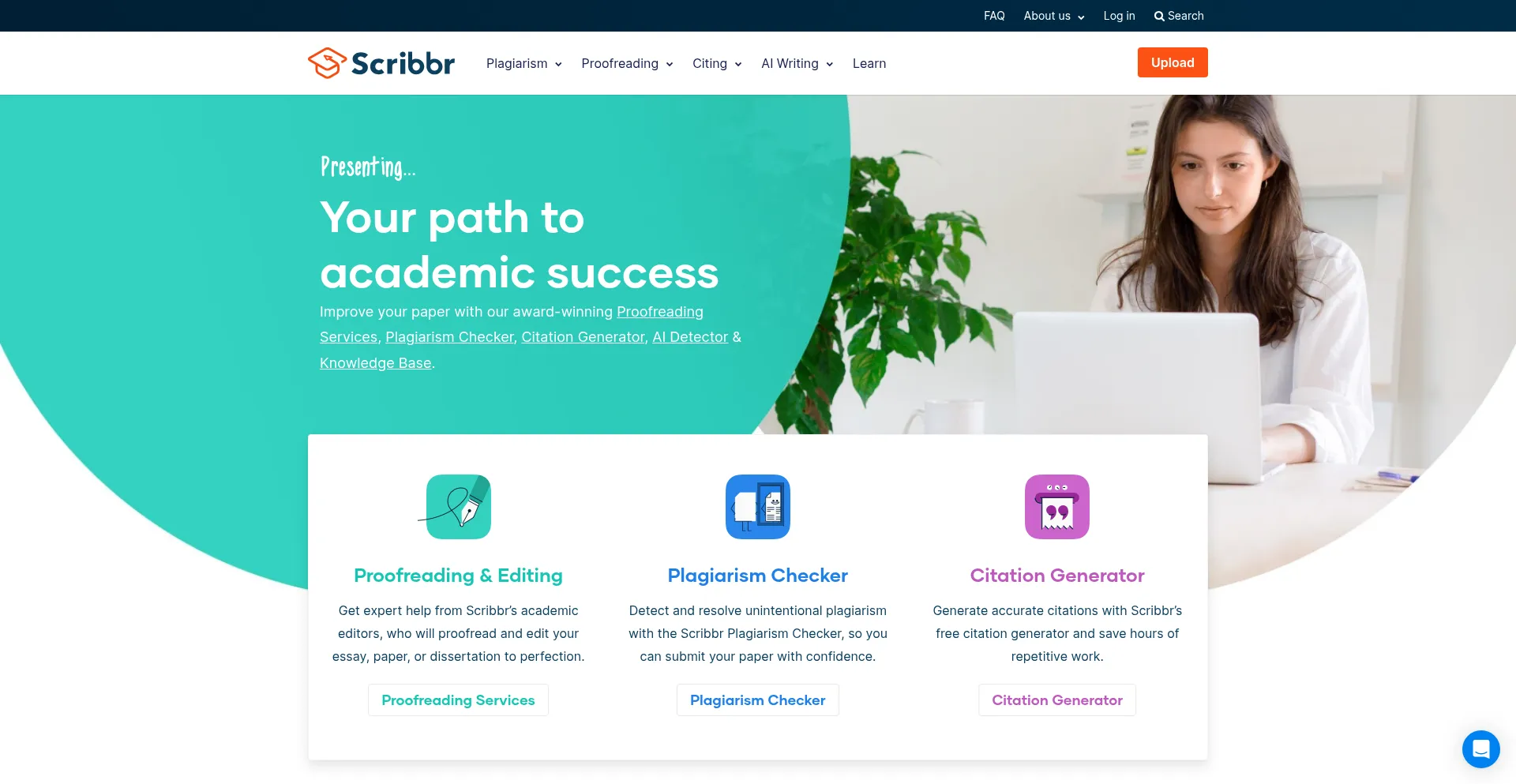 Scribbr.com Screenshot