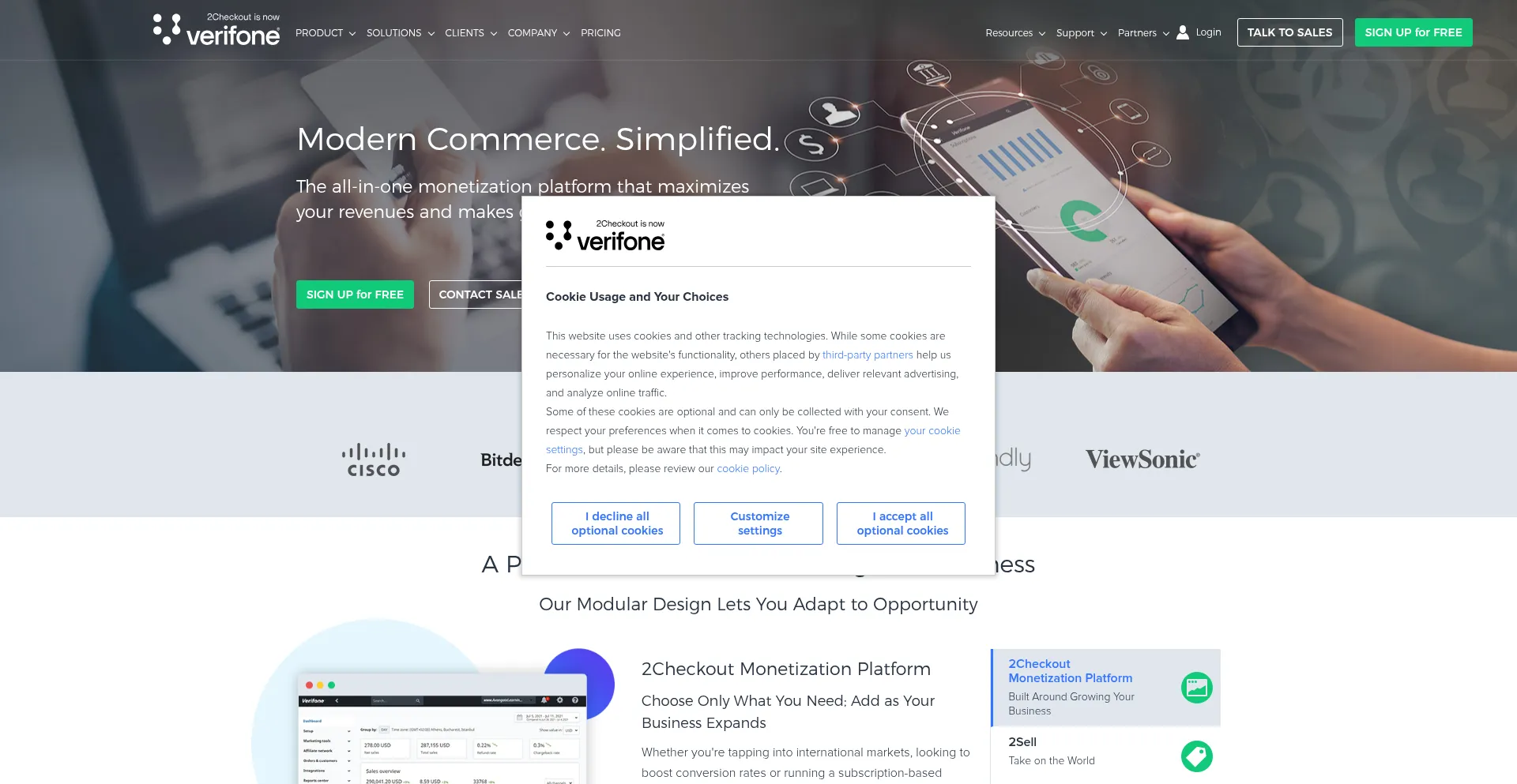 Website screenshot of Secure.2checkout.com
