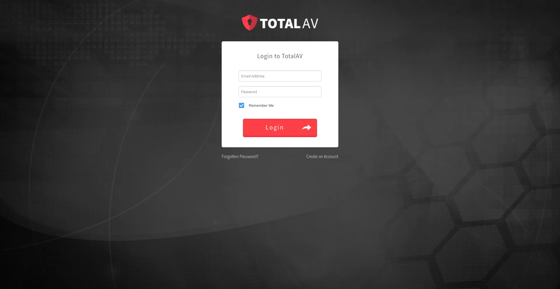 Website screenshot of Secure.totalav.com
