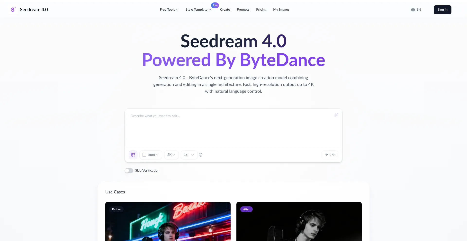 Seedream-4.com Screenshot