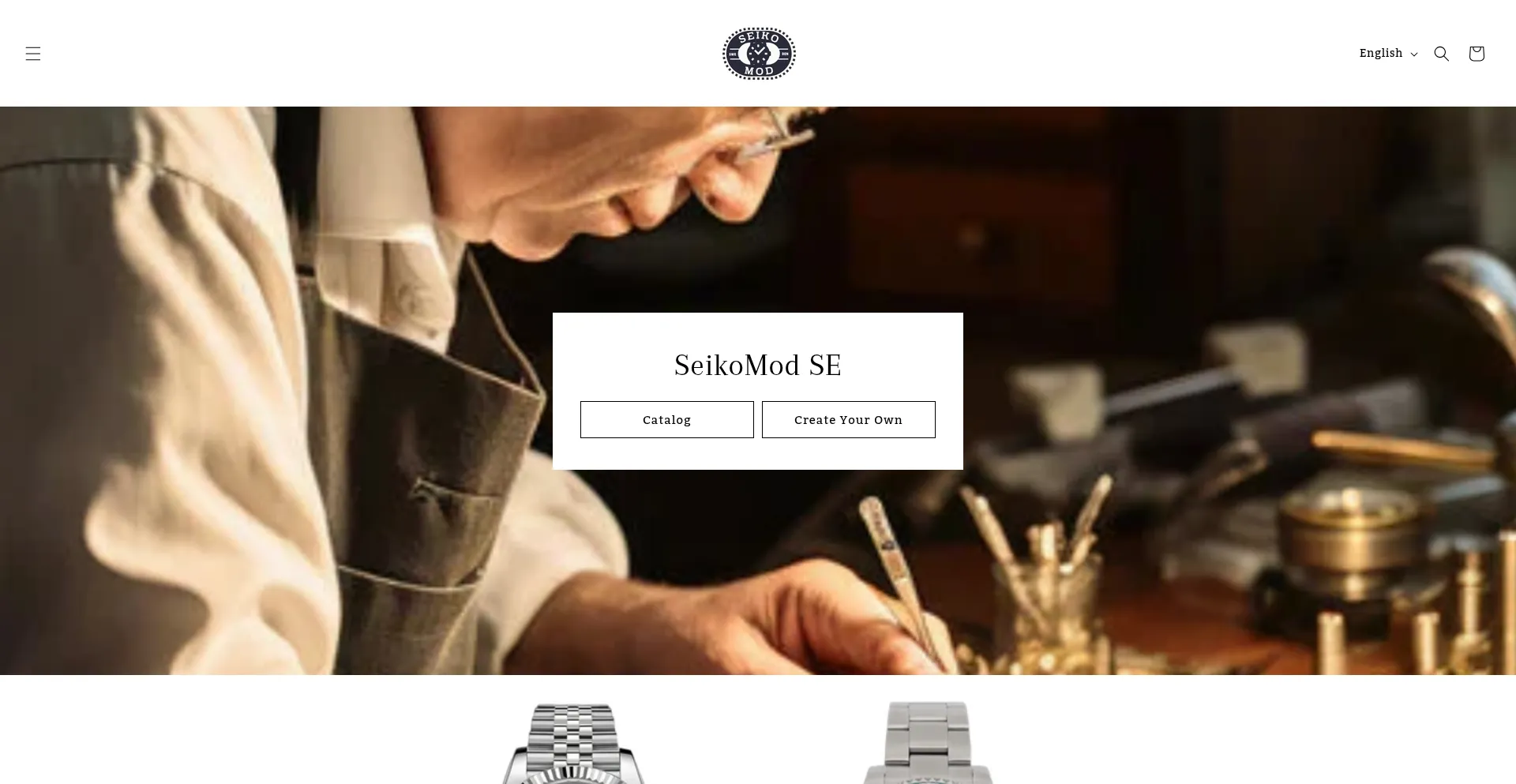 Website screenshot of Seikomod.se