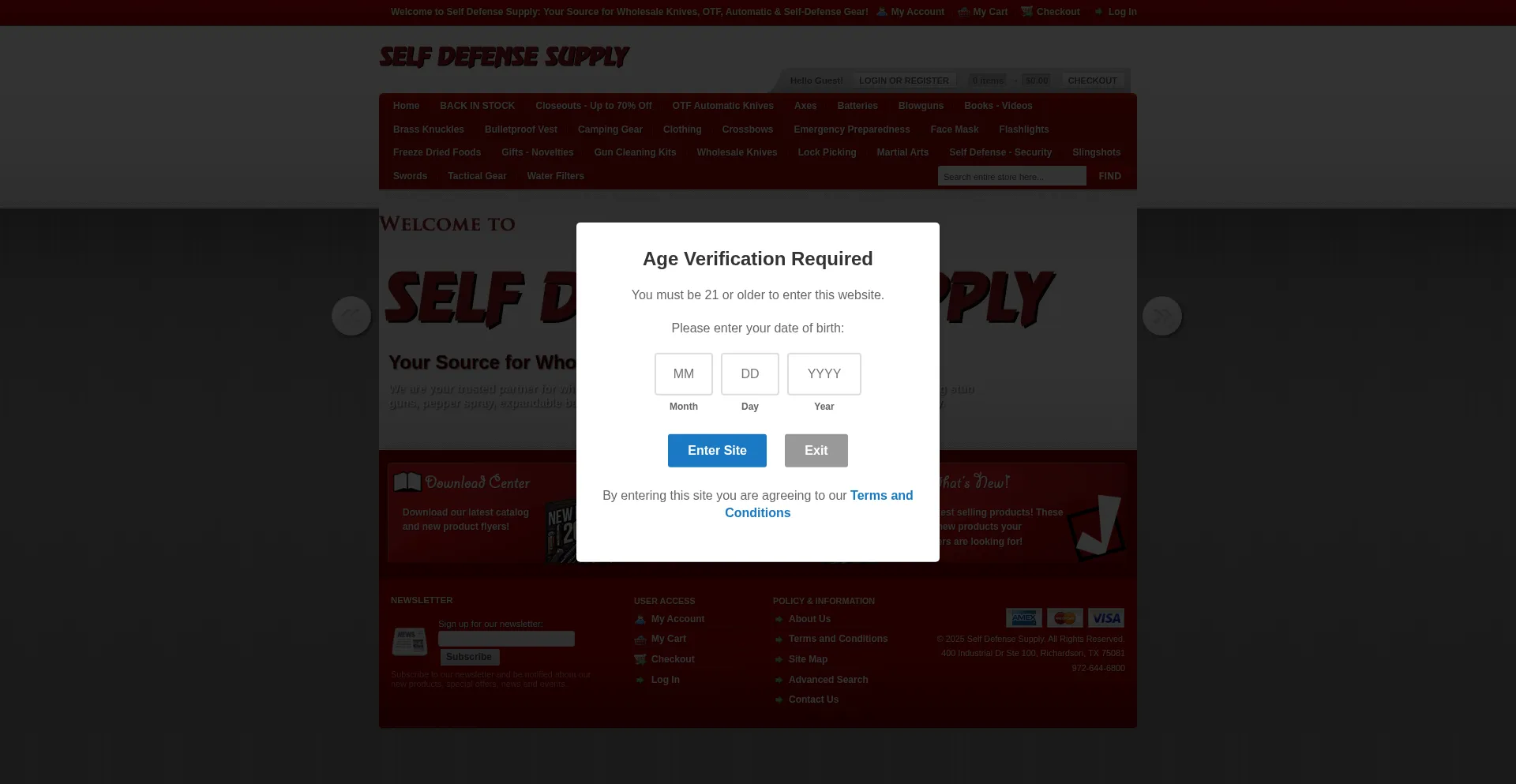 Selfdefensesupply.com é Seguro e Confiável?