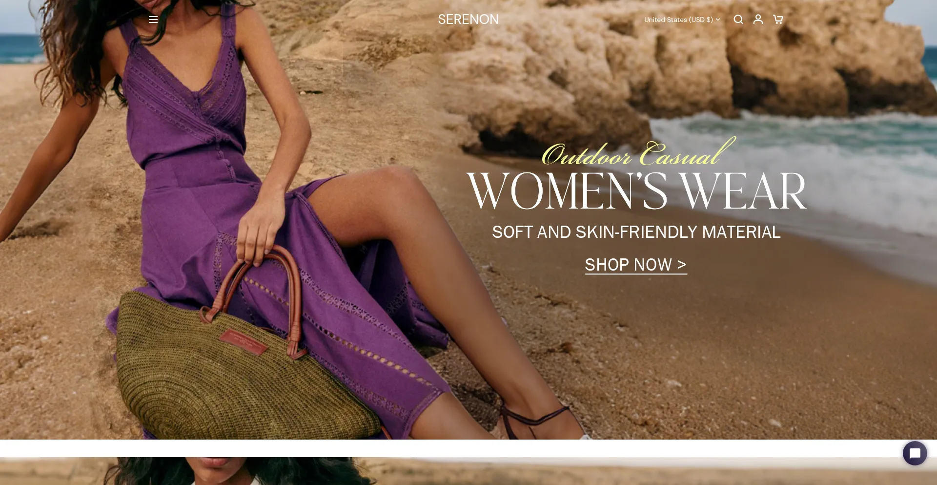 Website screenshot of Serenon.com