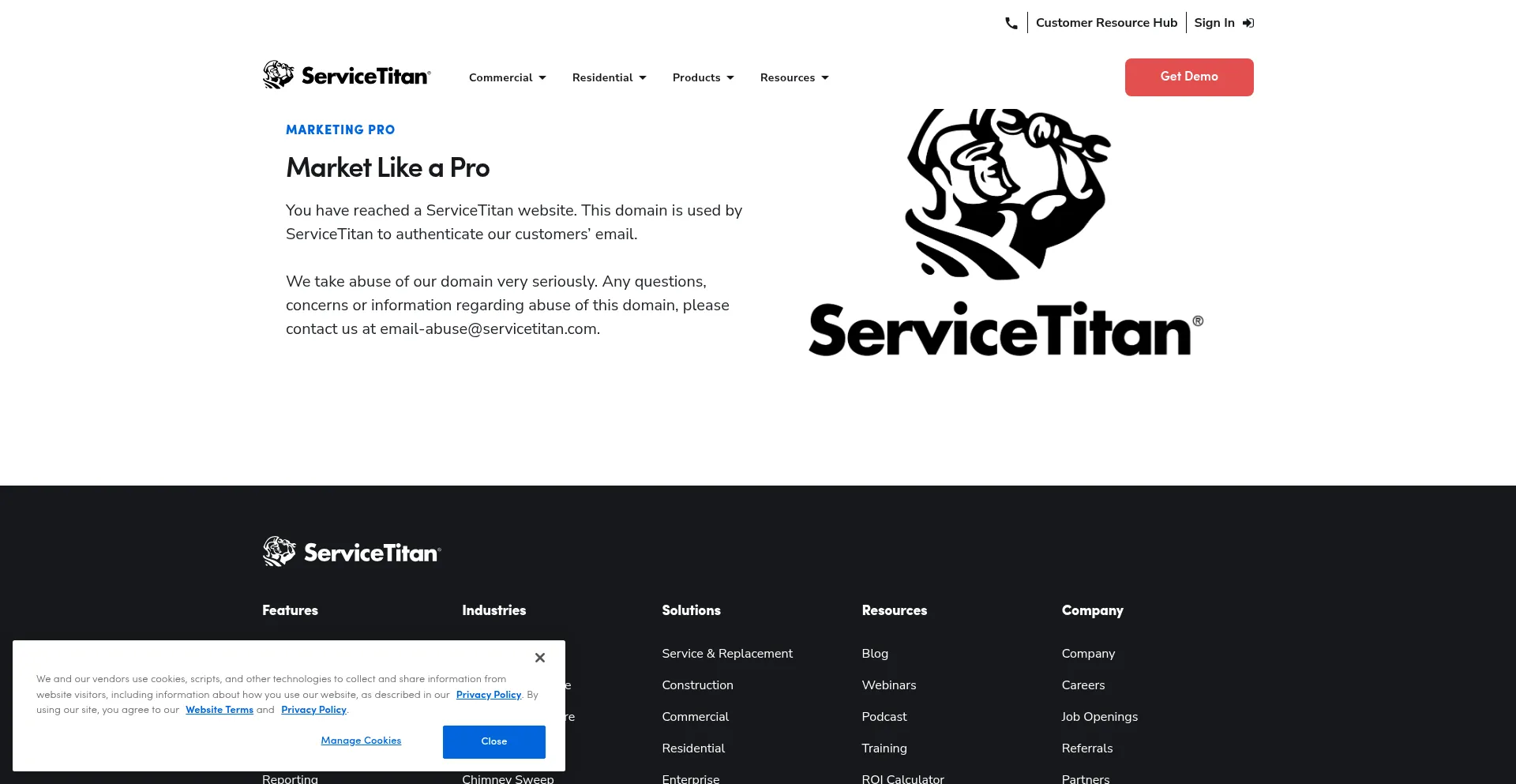 Servicetitanmail.io é Seguro e Confiável?
