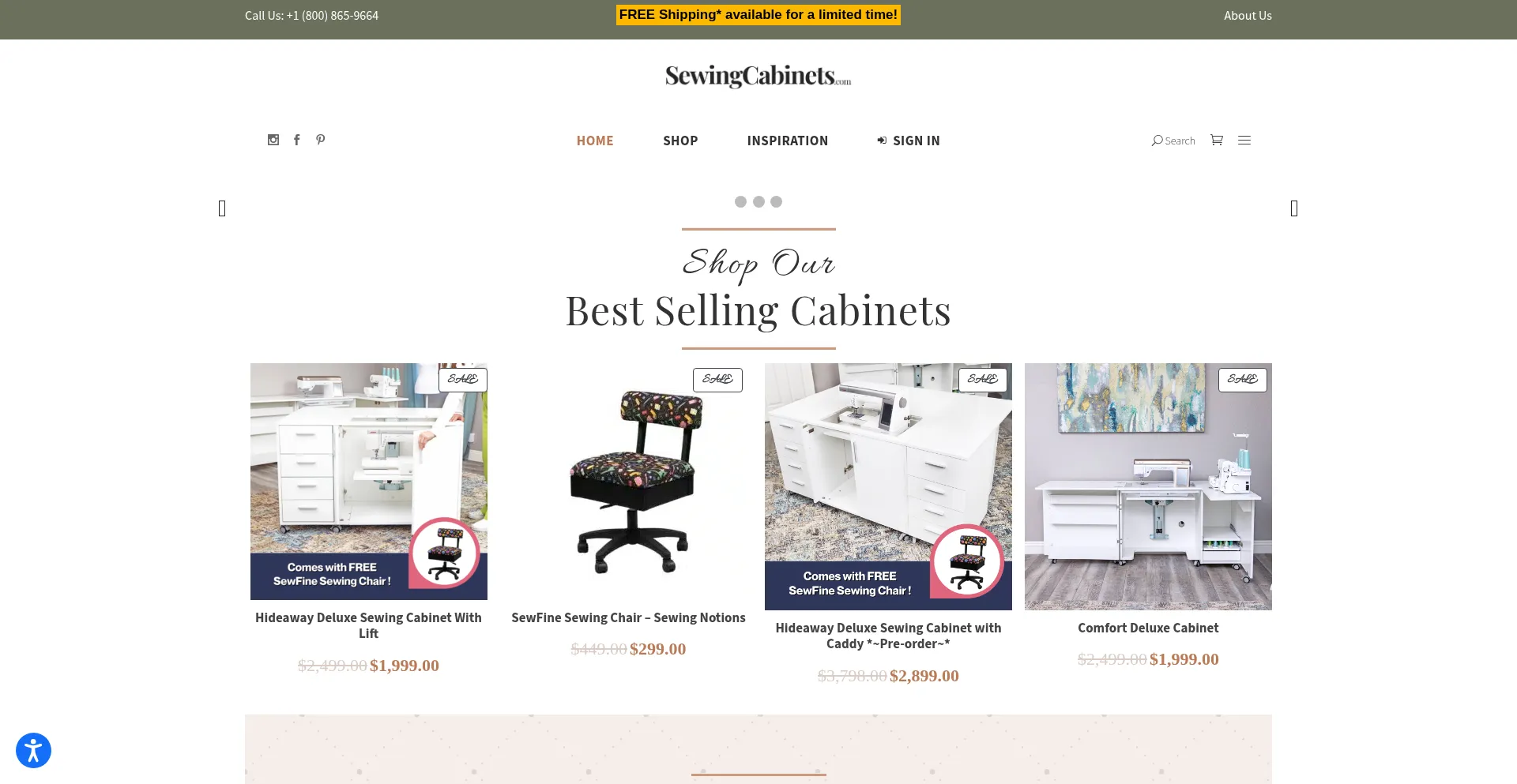 Sewingcabinets.com é Seguro e Confiável?