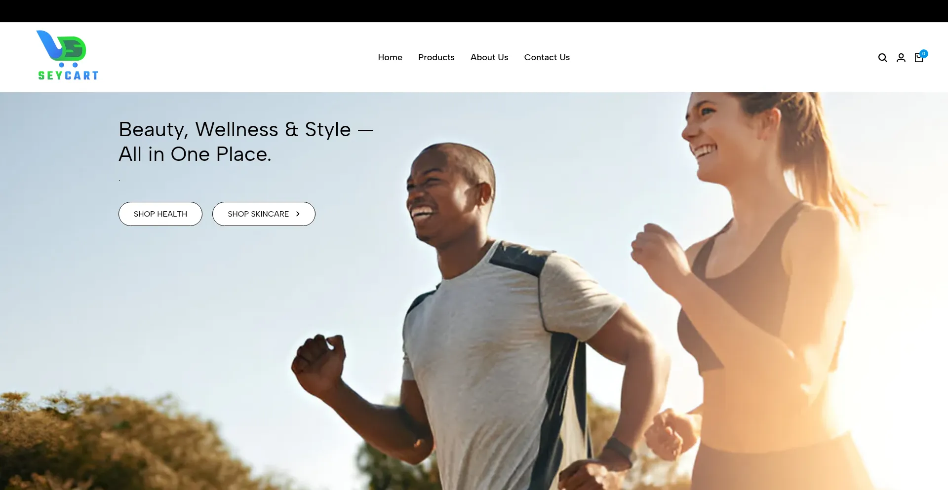 Website screenshot of Seycart.us