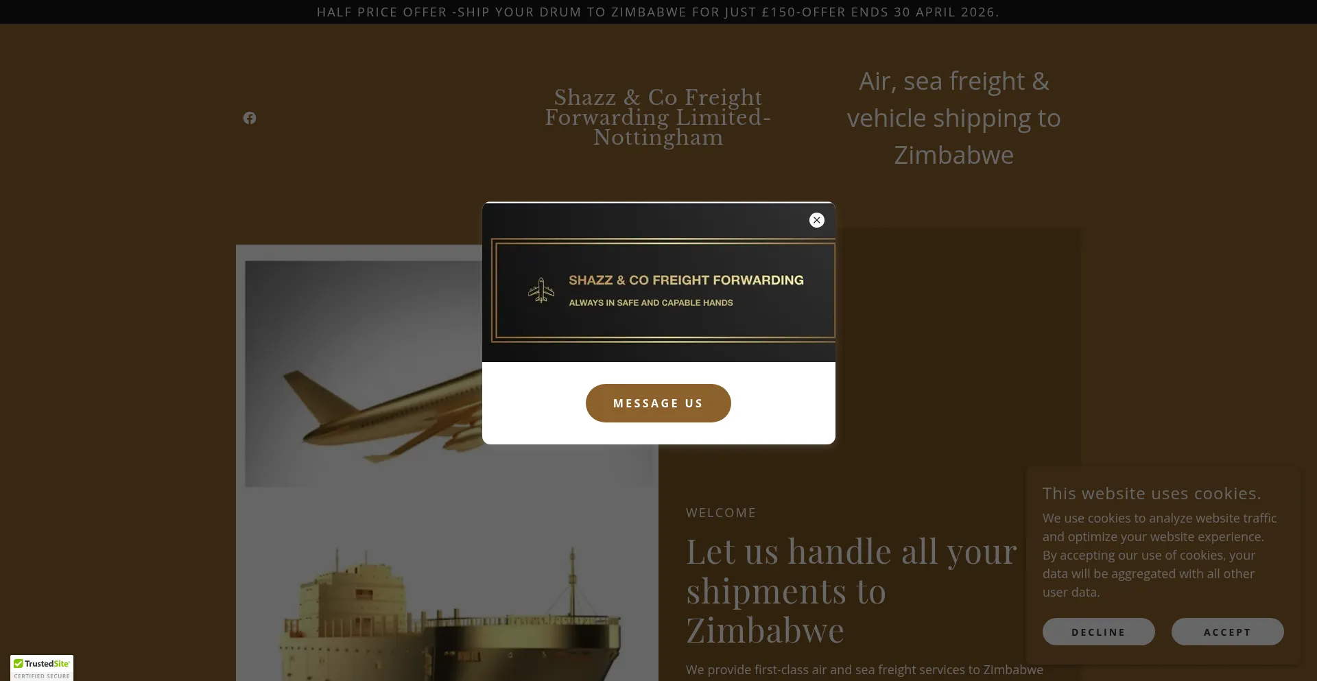 Shazzfreightforwarding.co.uk