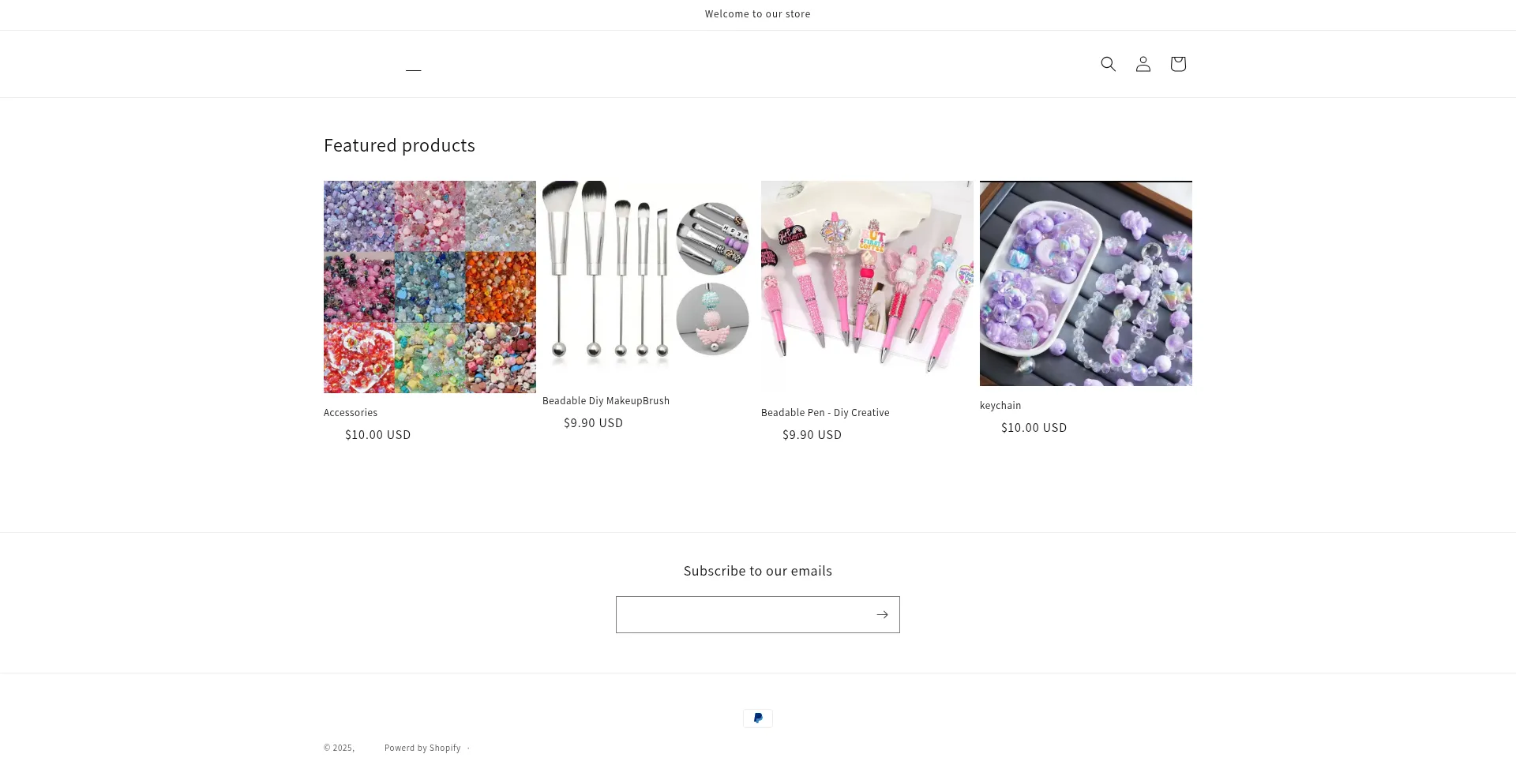 Website screenshot of Shineydiy.com