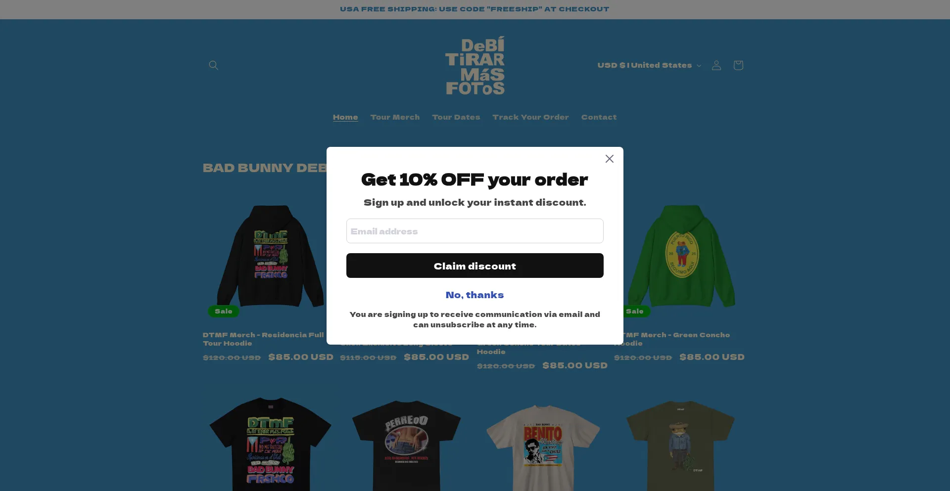 Shop.merchbadbunny.com