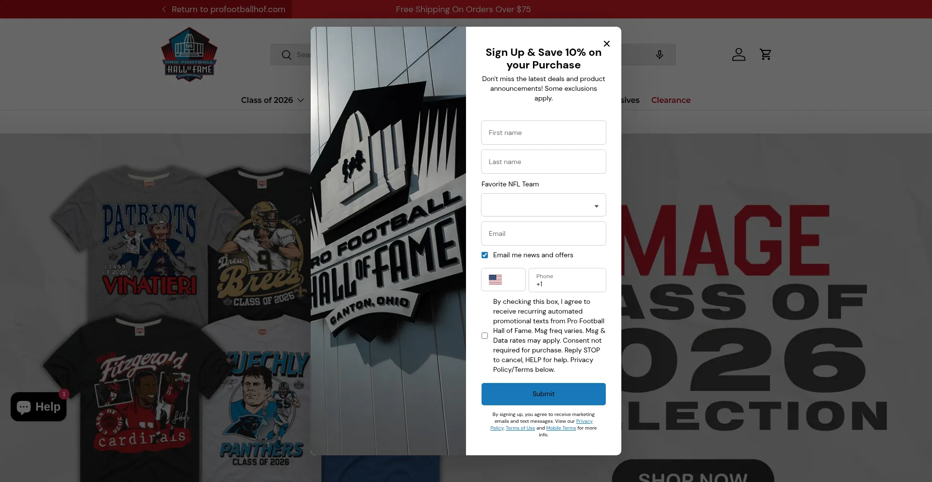 Shop.profootballhof.com