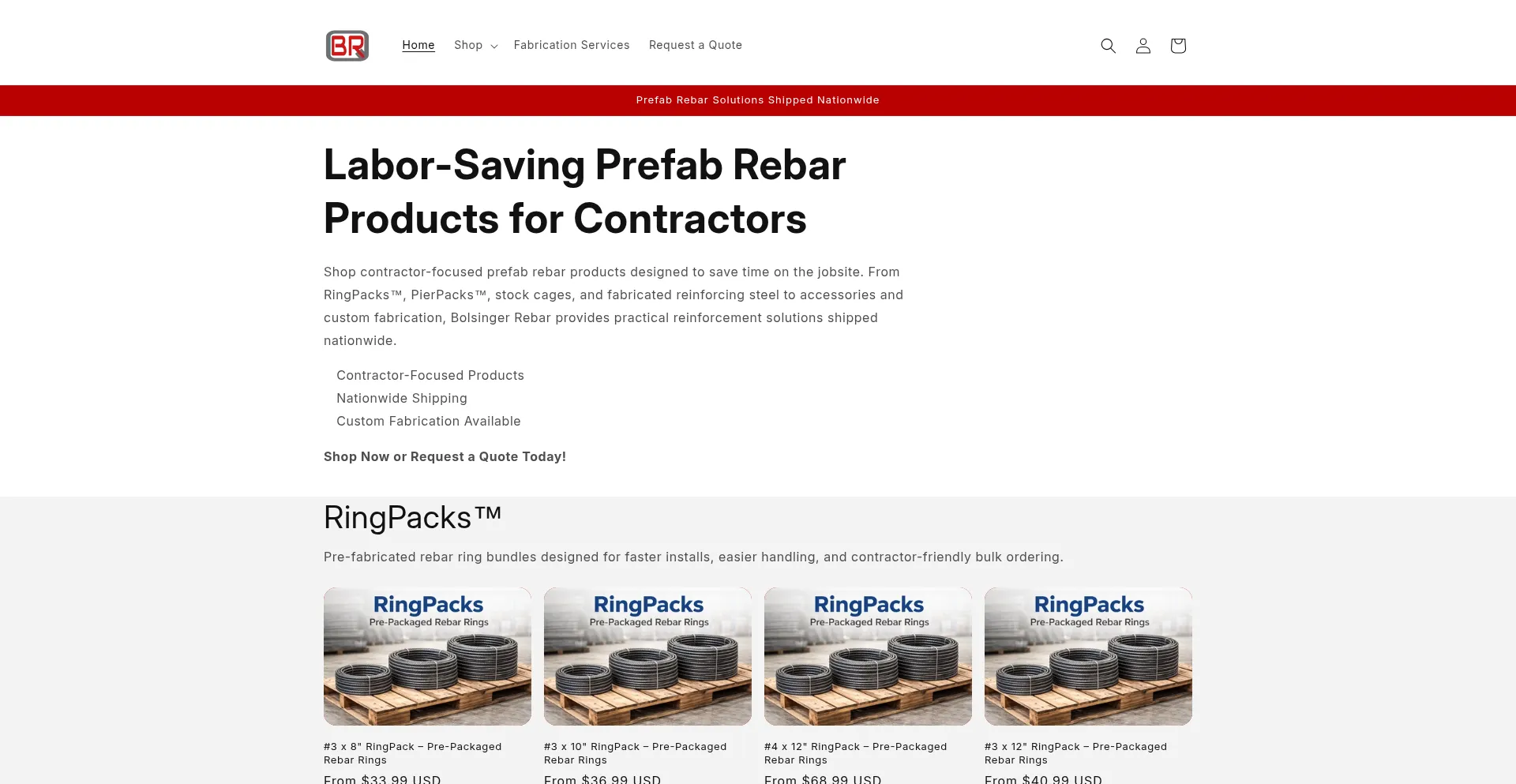 Shopbolsingerrebar.com