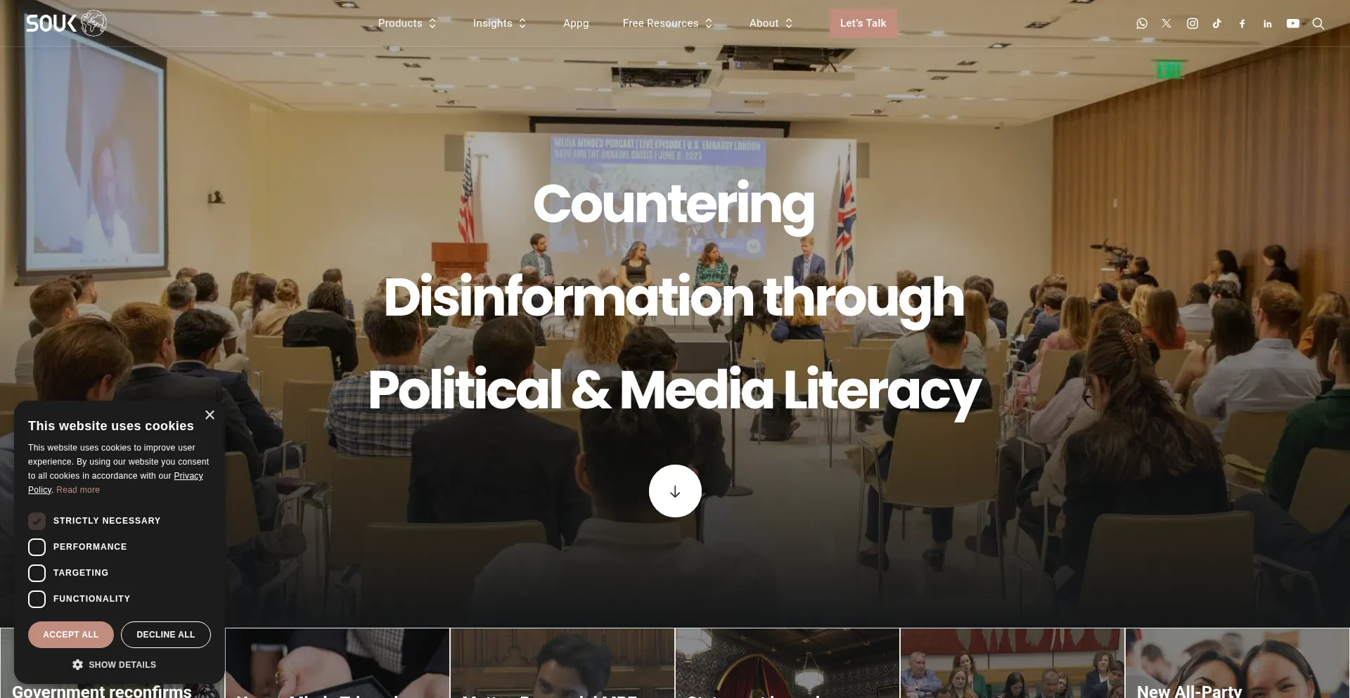 Website screenshot of Shoutoutuk.org