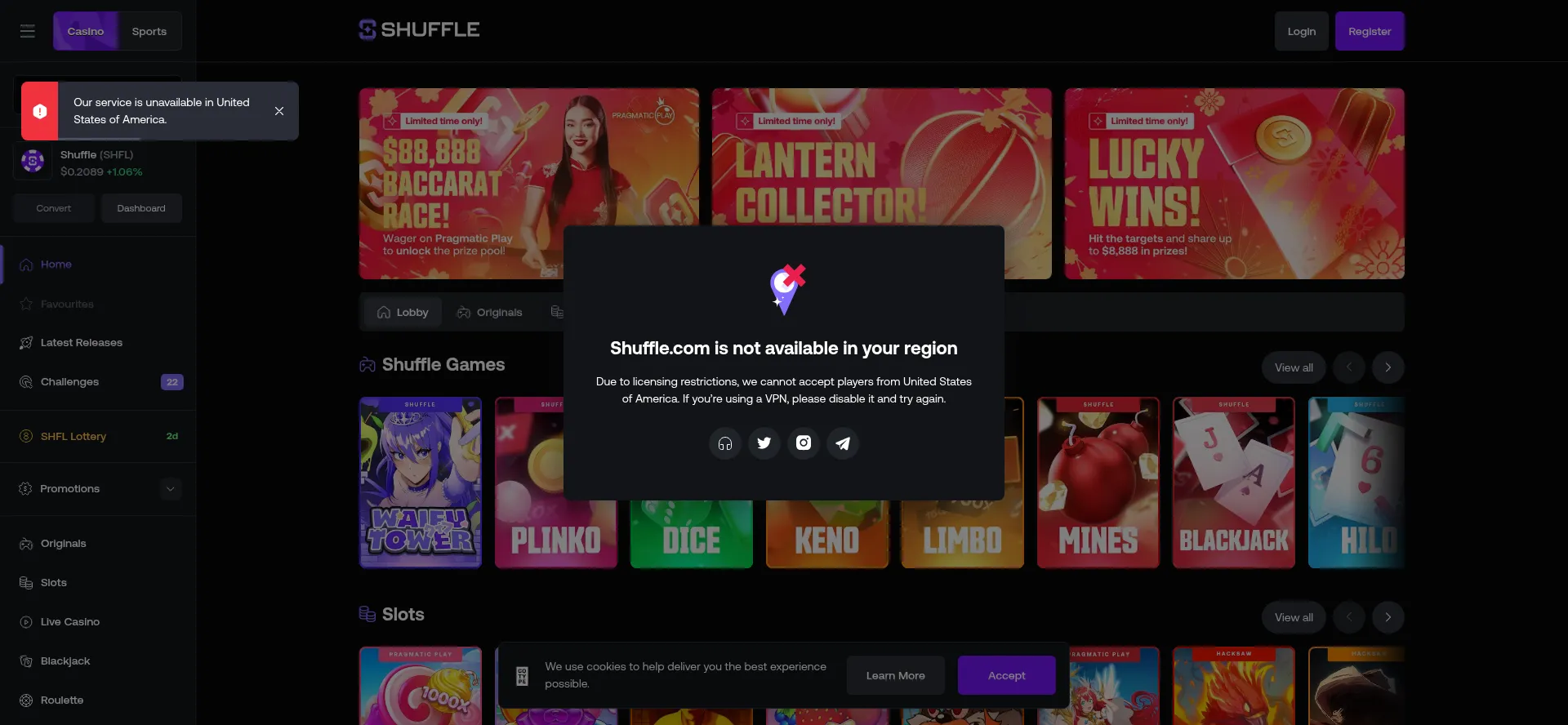 Shuffle.com é Seguro e Confiável?