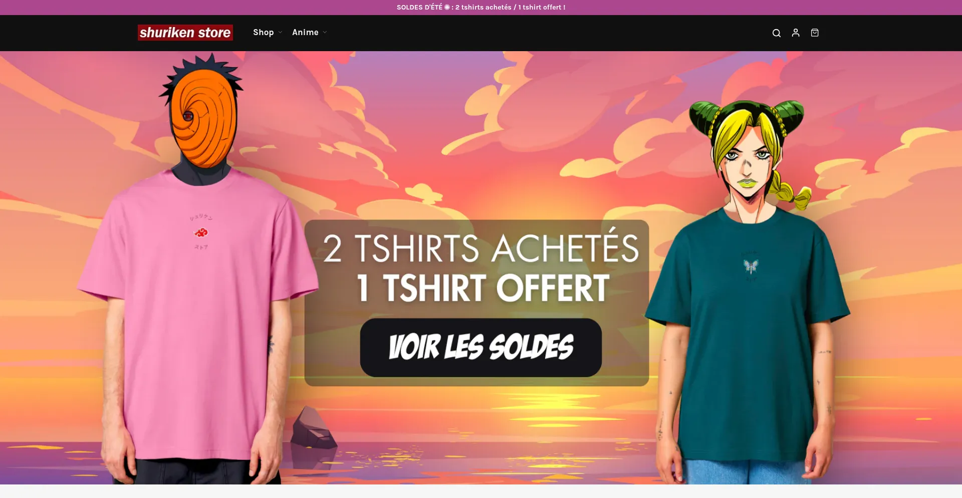 Website screenshot of Shurikenstore.com