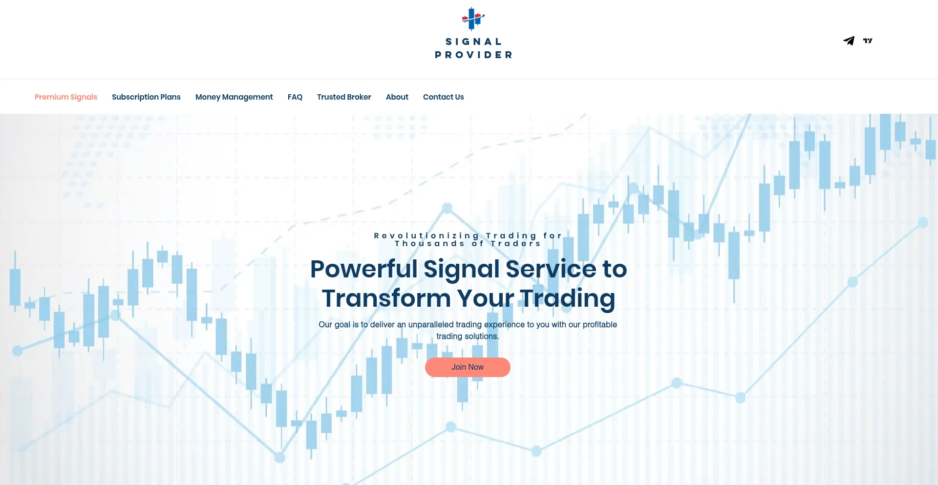 Website screenshot of Signalprovider.org