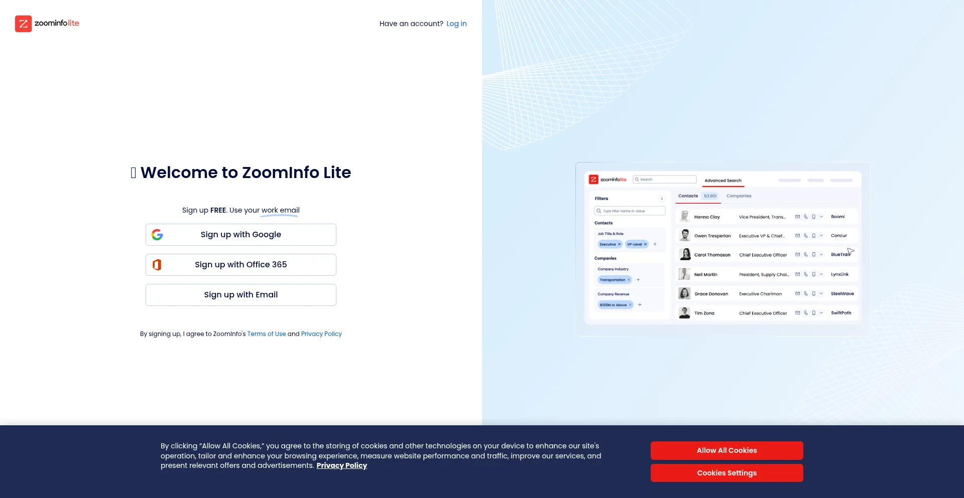 Signup.zoominfo.com