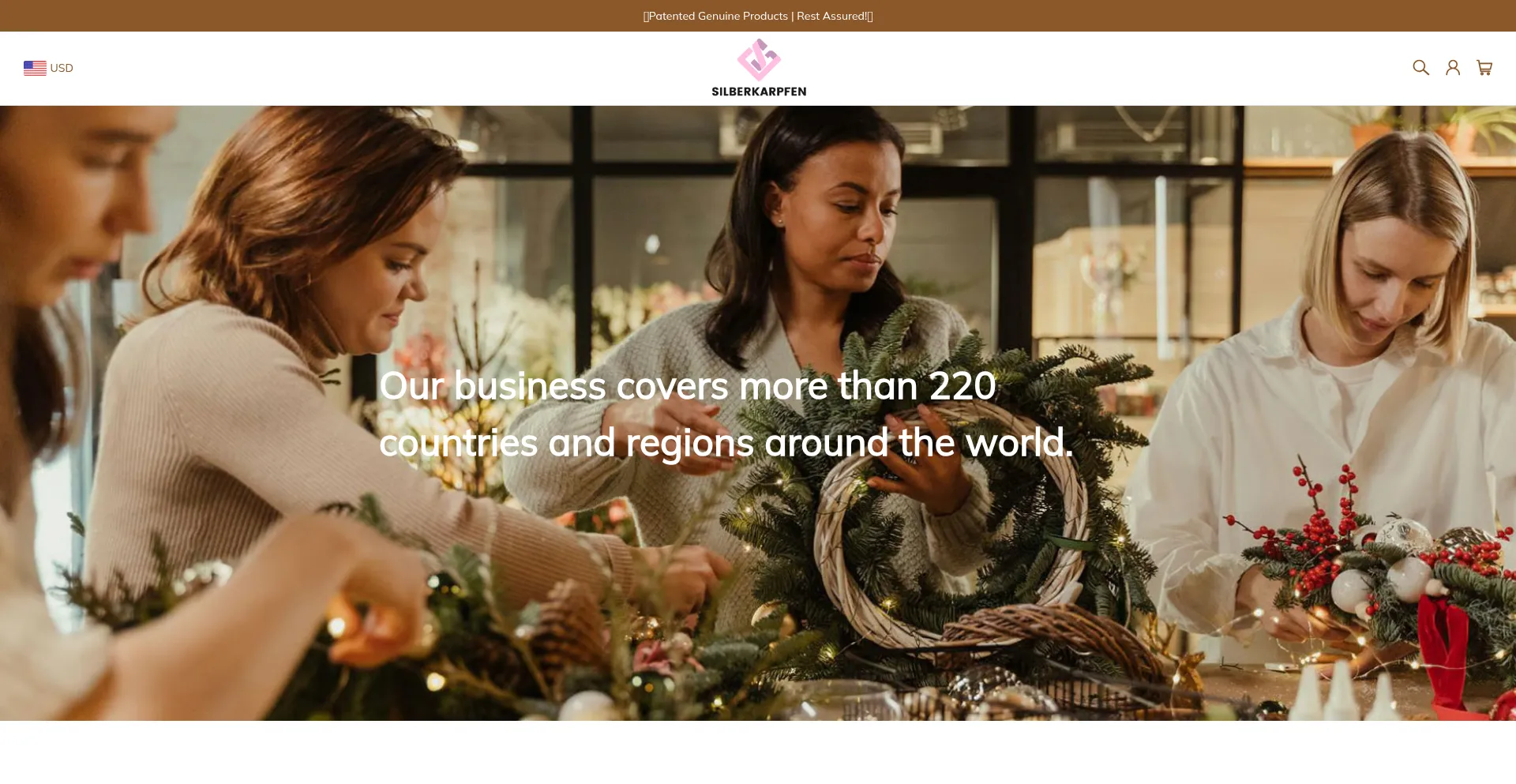 Website screenshot of Silberkarpfen.com