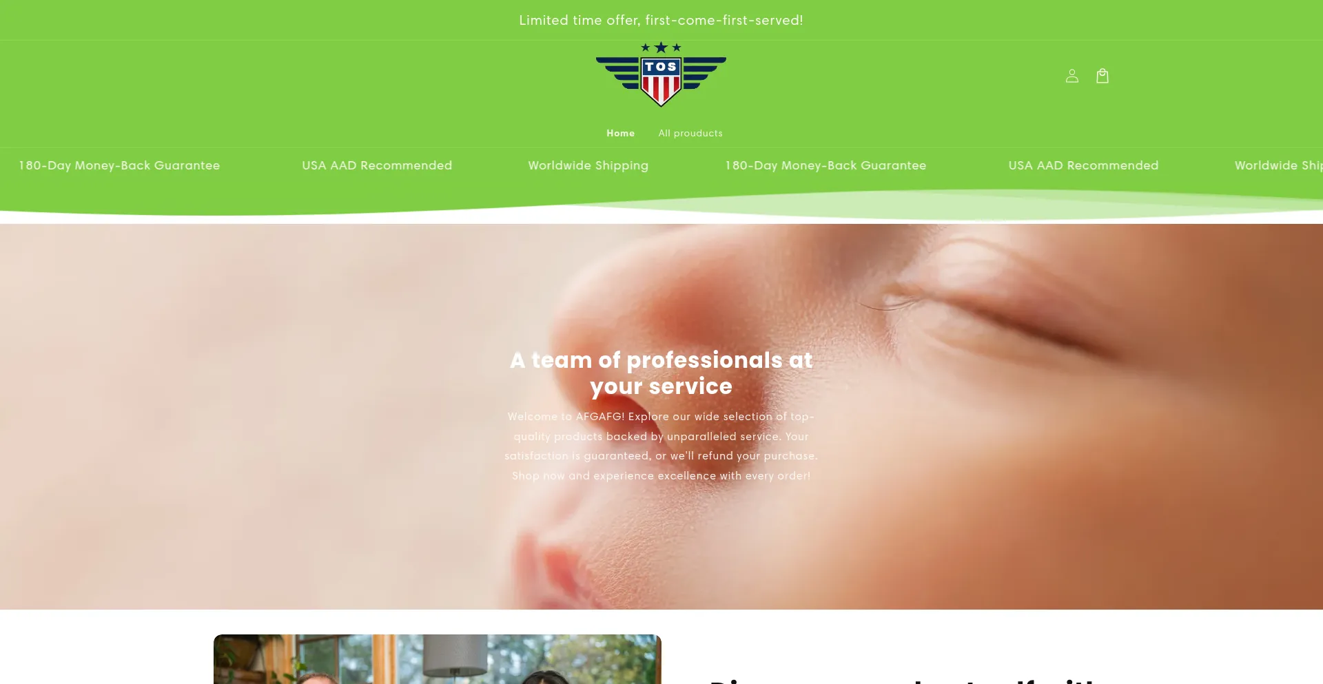 Website screenshot of Simplelim.com