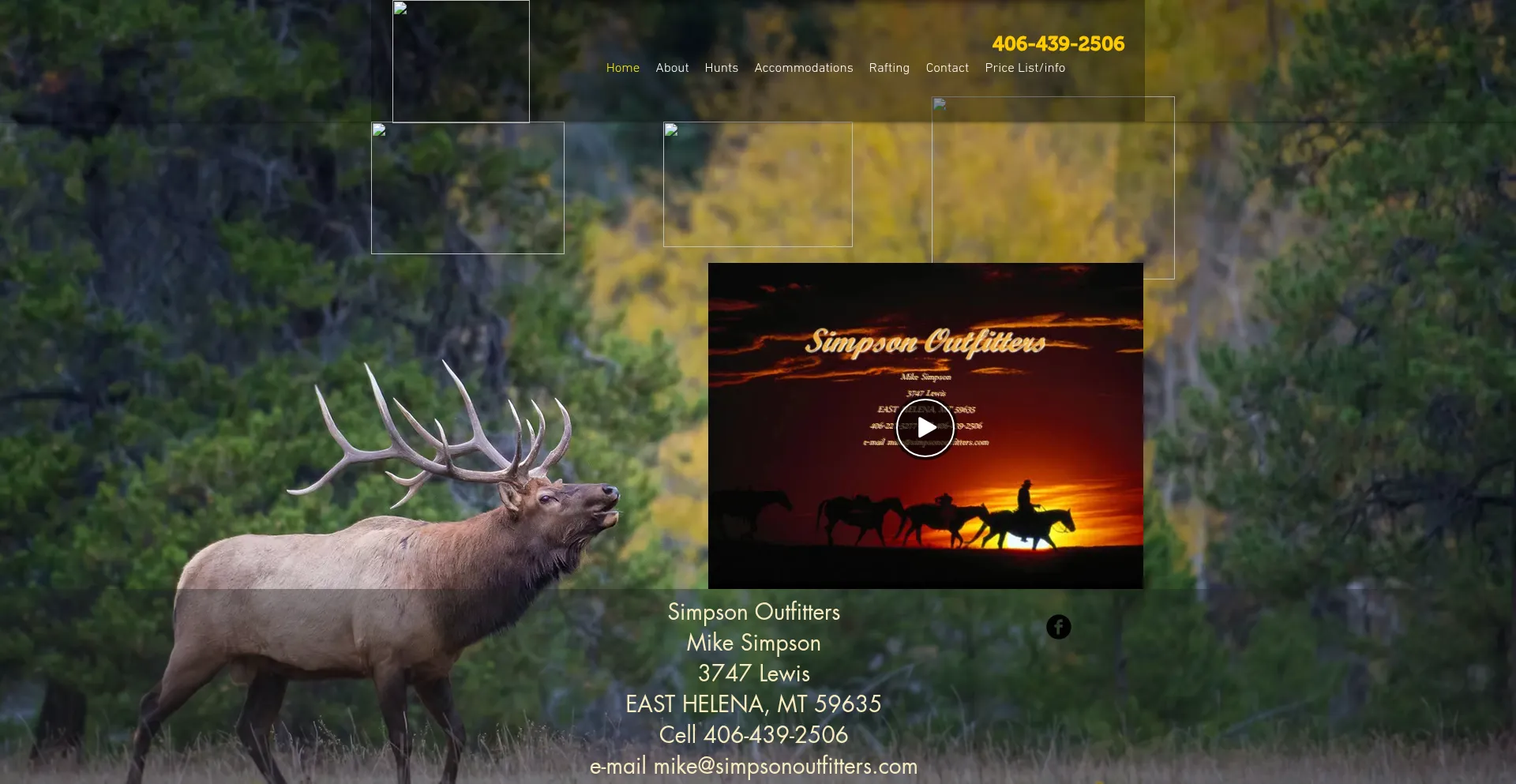 Website screenshot of Simpsonoutfitters.com