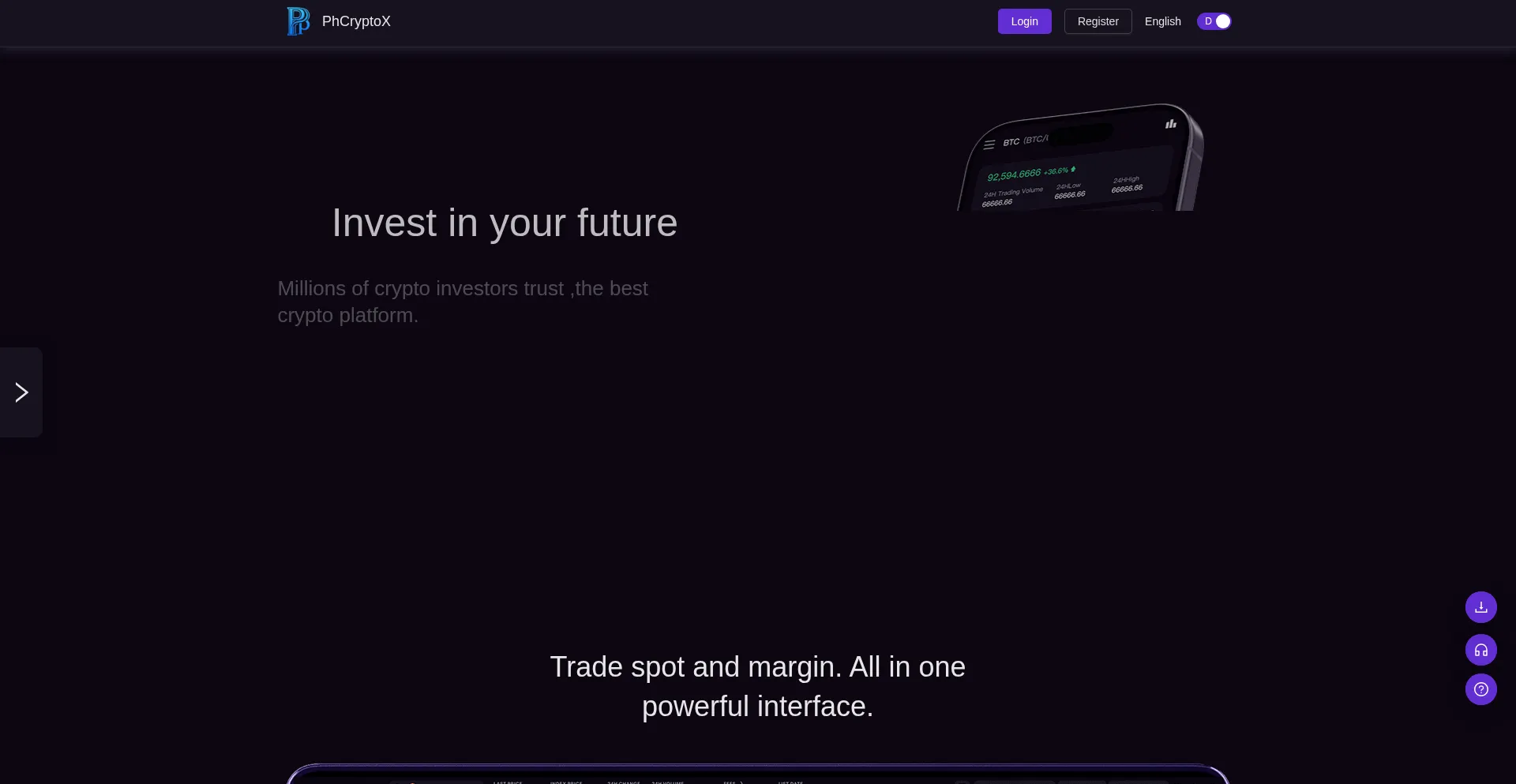 Website screenshot of Sjphcryptox.com