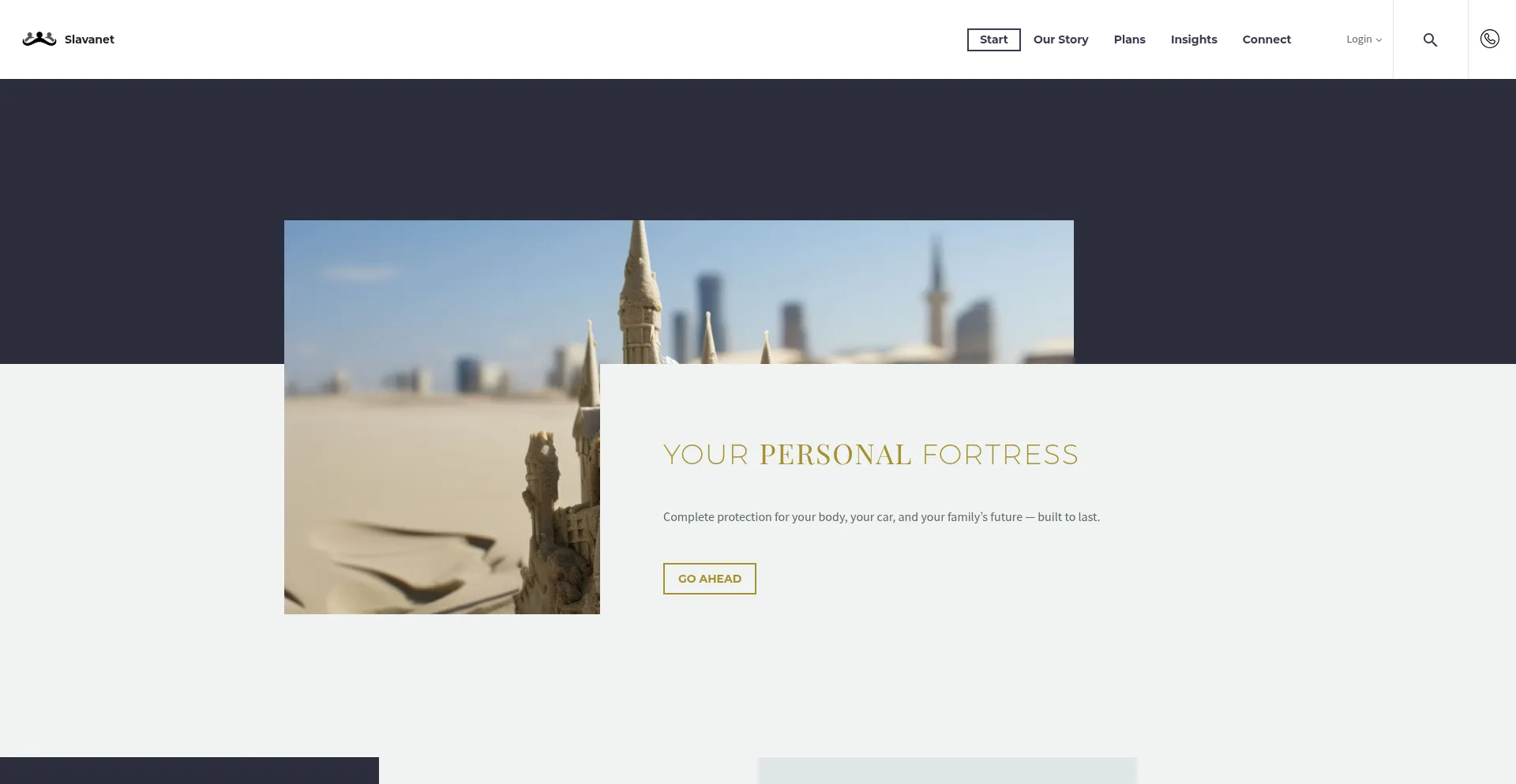 Website screenshot of Slavanet.com