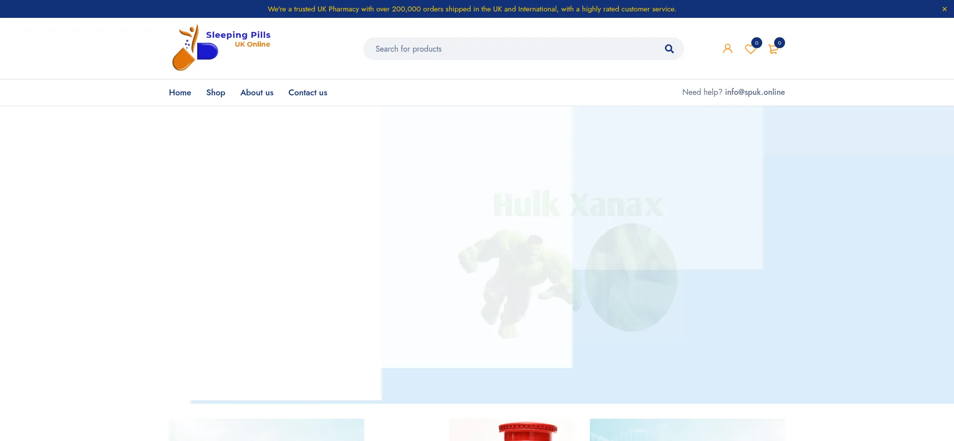 Website screenshot of Sleepingpillsuk.is