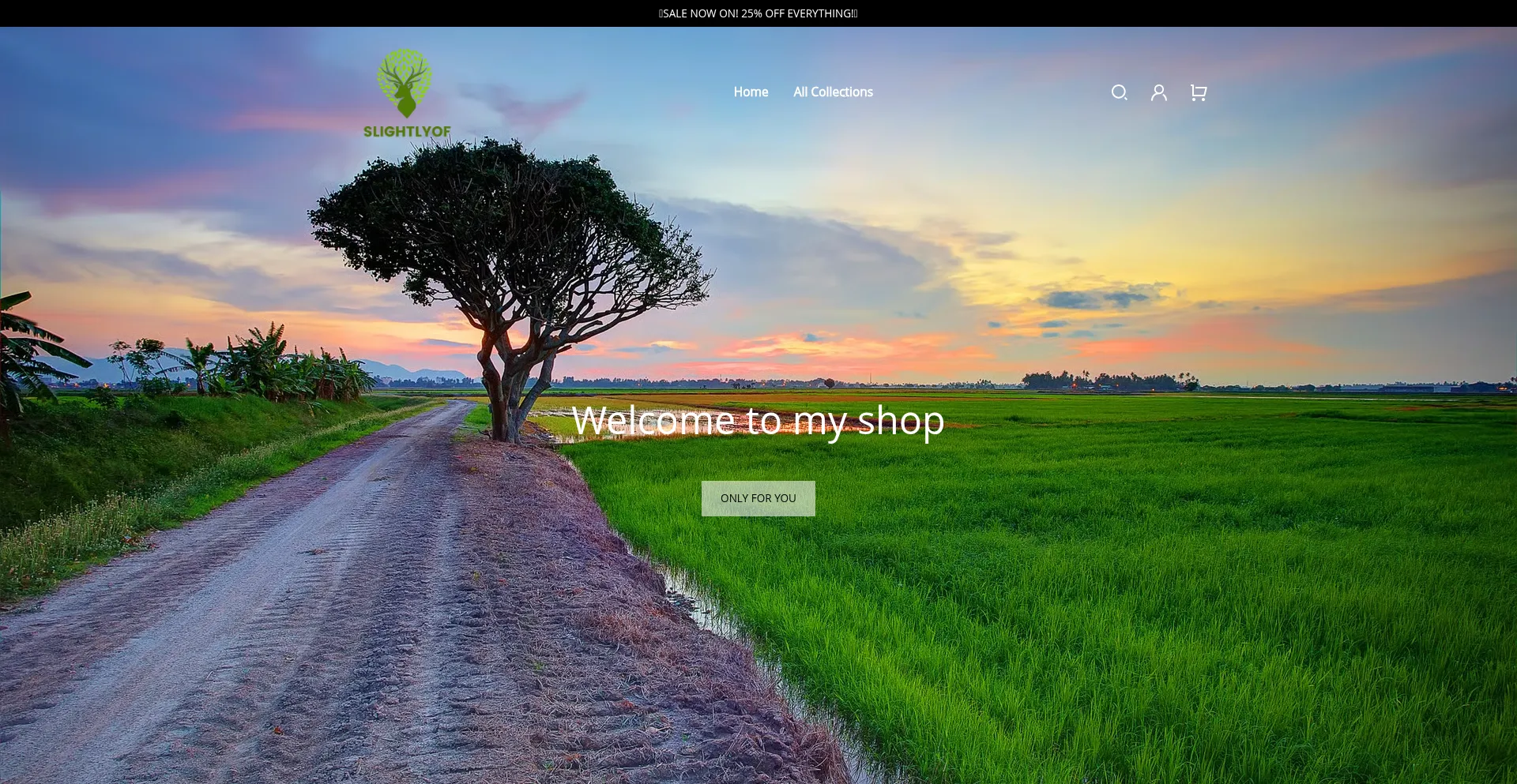 Website screenshot of Slightlyof.com