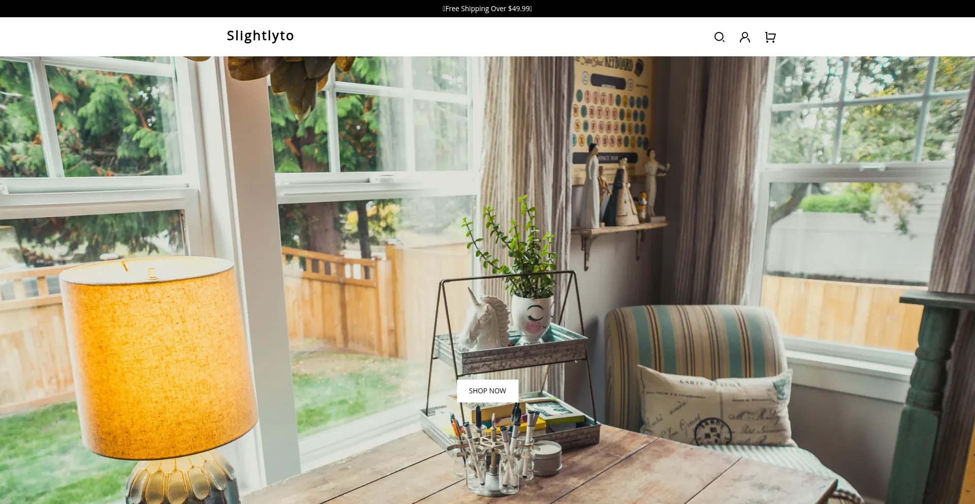 Website screenshot of Slightlyto.com