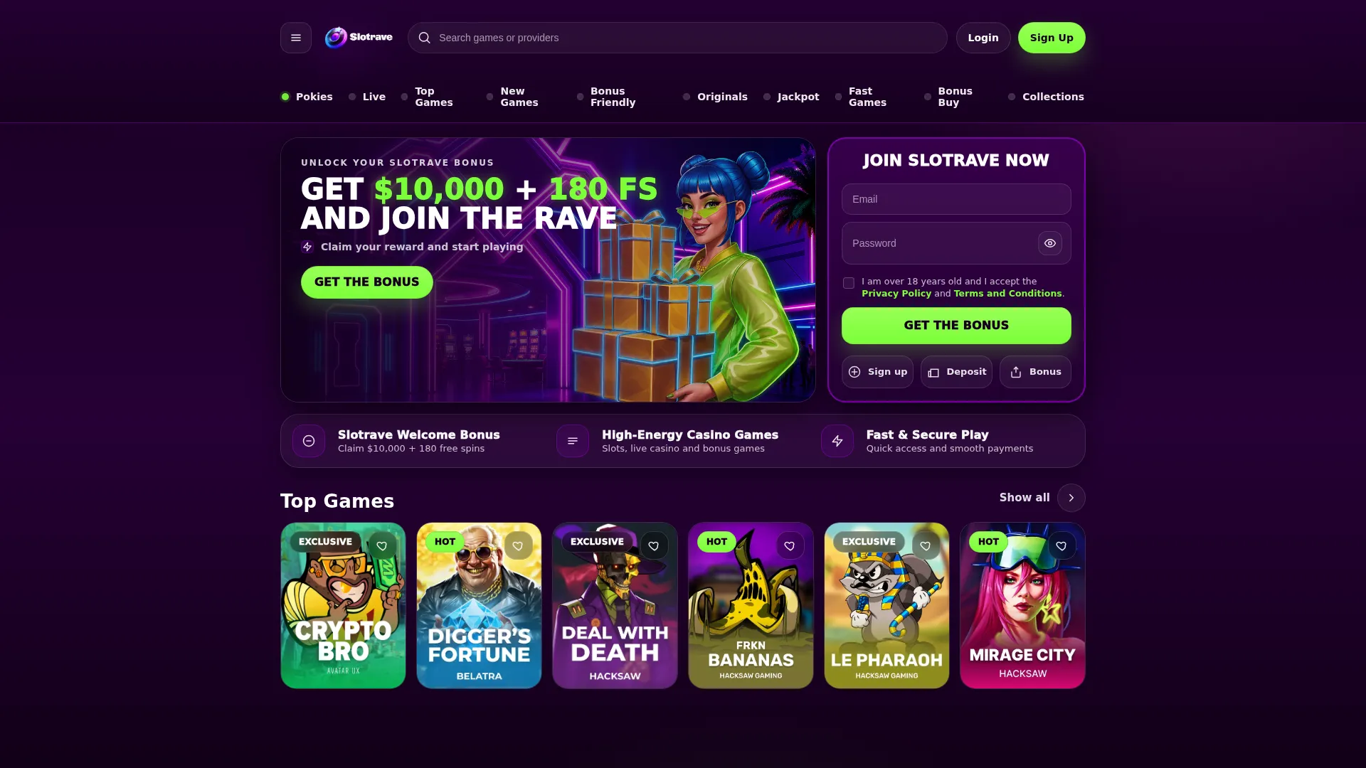 Slotravecasino.site