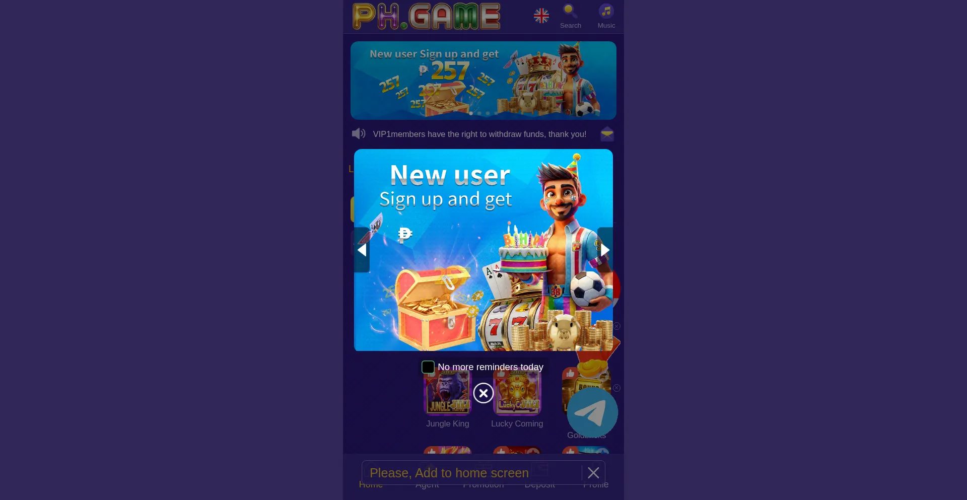 Website screenshot of Sm777g.com