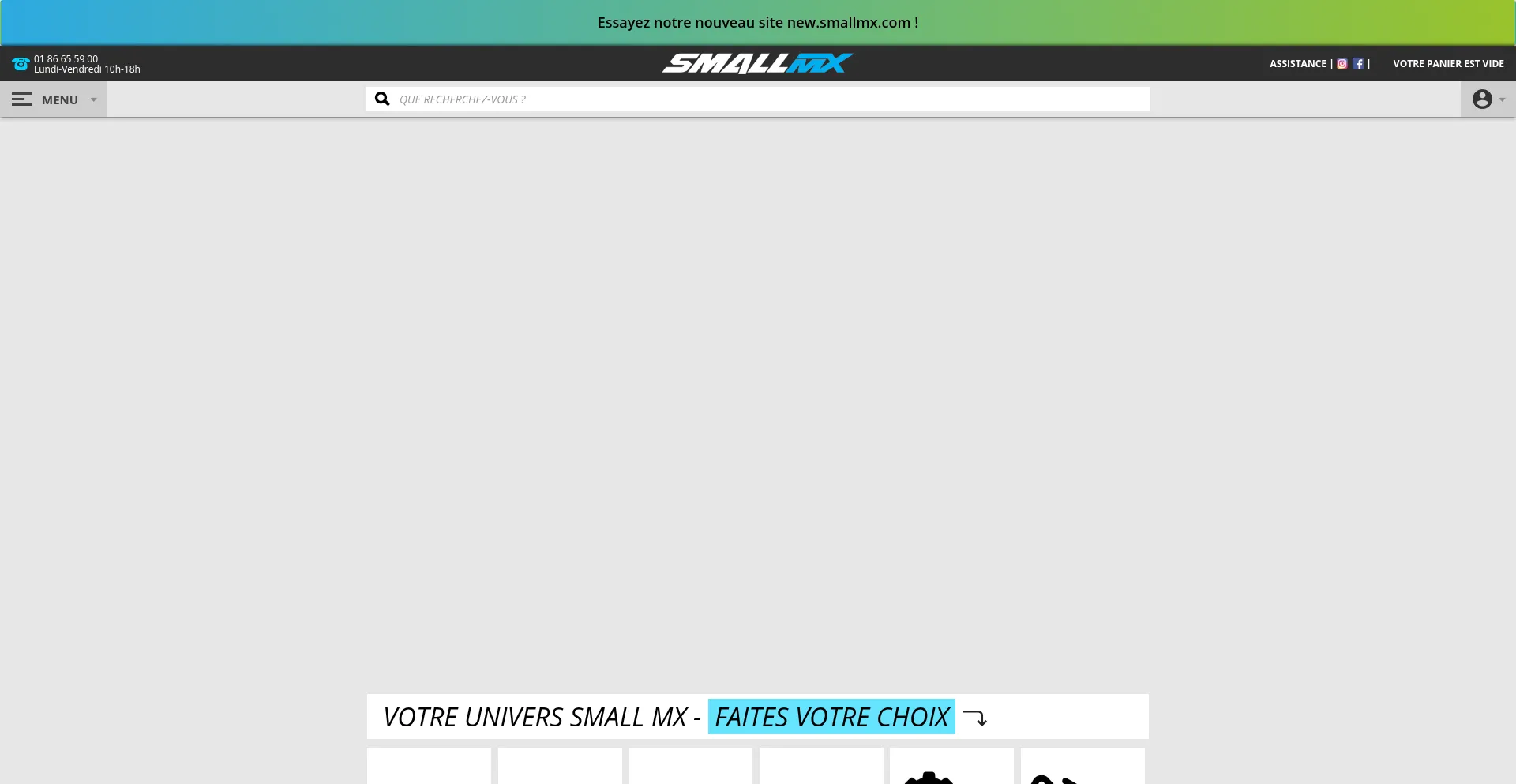 Website screenshot of Smallmx.com