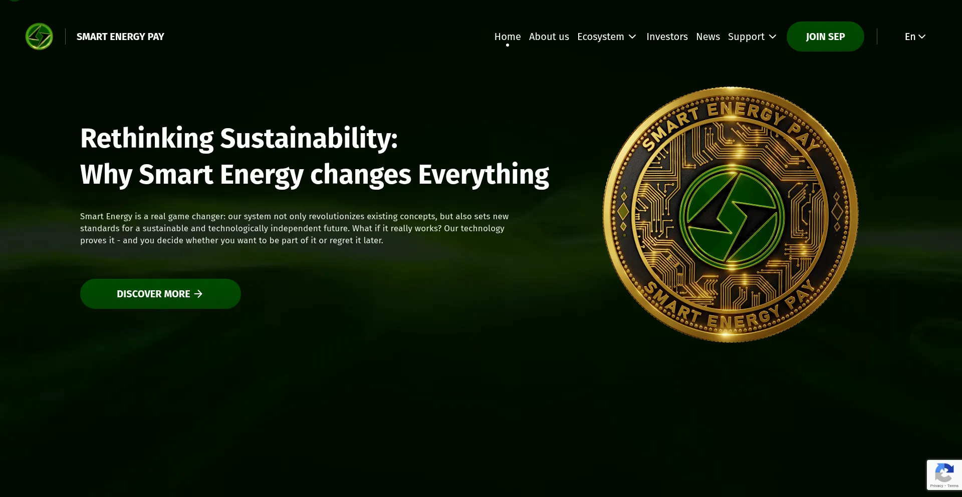 Website screenshot of Smartenergypay.com